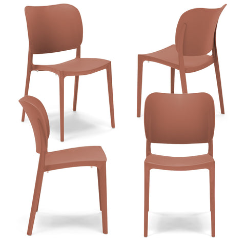 Sedia in polipropilene Orbita impilabile Design moderno da Interno/Esterno