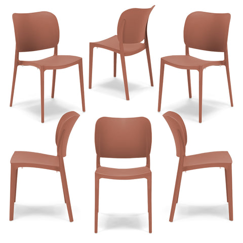 Sedia in polipropilene Orbita impilabile Design moderno da Interno/Esterno