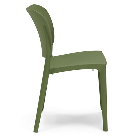 Sedia in polipropilene Orbita impilabile Design moderno da Interno/Esterno