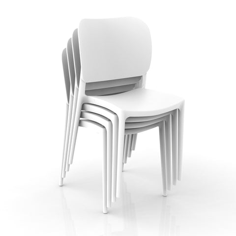 Sedia in polipropilene Orbita impilabile Design moderno da Interno/Esterno