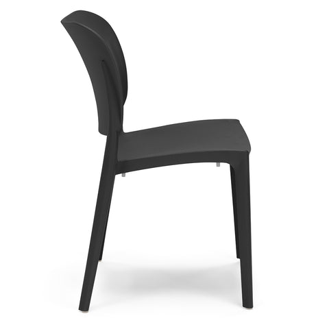 Sedia in polipropilene Orbita impilabile Design moderno da Interno/Esterno