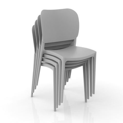 Sedia in polipropilene Orbita impilabile Design moderno da Interno/Esterno