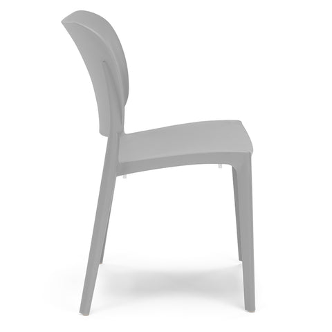 Sedia in polipropilene Orbita impilabile Design moderno da Interno/Esterno
