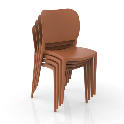 Sedia in polipropilene Orbita impilabile Design moderno da Interno/Esterno