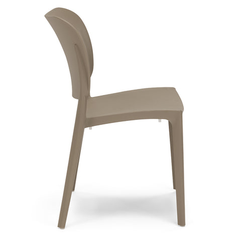 Sedia in polipropilene Orbita impilabile Design moderno da Interno/Esterno