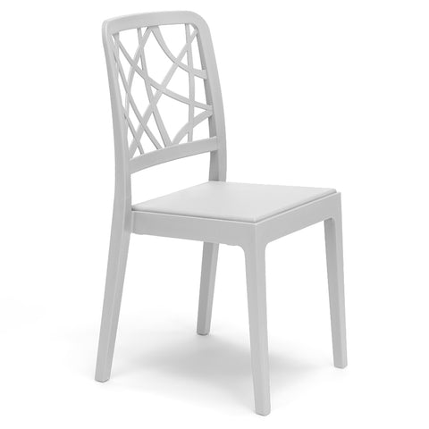 24 x Sedia in polipropilene PENELOPE impilabile Design moderno da Interno/Esterno
