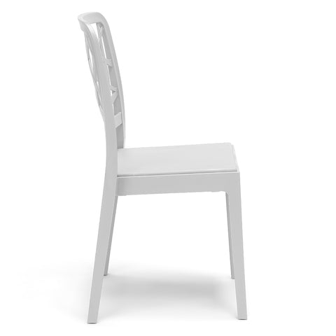 24 x Sedia in polipropilene PENELOPE impilabile Design moderno da Interno/Esterno