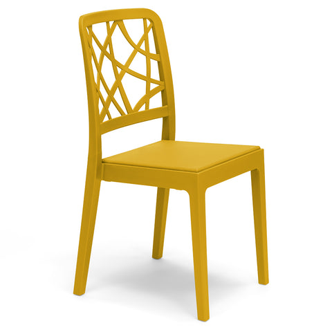 Sedia in polipropilene Penelope impilabile Design moderno da Interno/Esterno