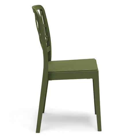 Sedia in polipropilene Penelope impilabile Design moderno da Interno/Esterno