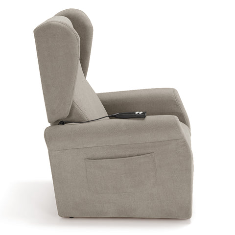 Poltrona elettrica relax 2 motori Pisa Design Bergere con Kit Optional Batteria