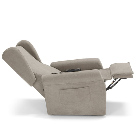 Poltrona elettrica relax 2 motori Pisa Design Bergere con Kit Optional Batteria