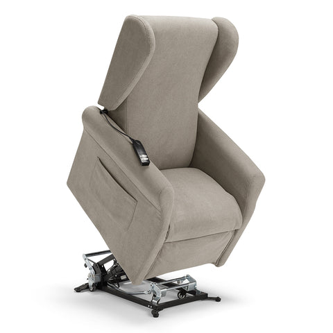 Poltrona elettrica relax 2 motori Pisa Design Bergere con Kit Optional Batteria