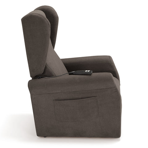 Poltrona elettrica relax 2 motori Pisa Design Bergere con Kit Optional Batteria