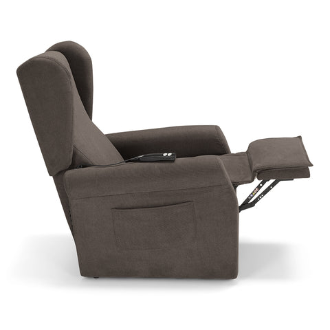 Poltrona elettrica relax 2 motori Pisa Design Bergere con Kit Optional Batteria