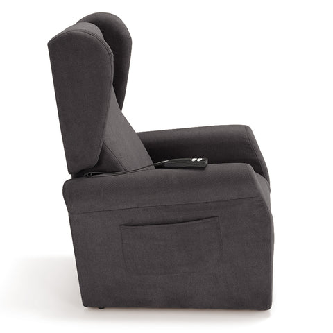 Poltrona elettrica relax 2 motori Pisa Design Bergere con Kit Optional Batteria