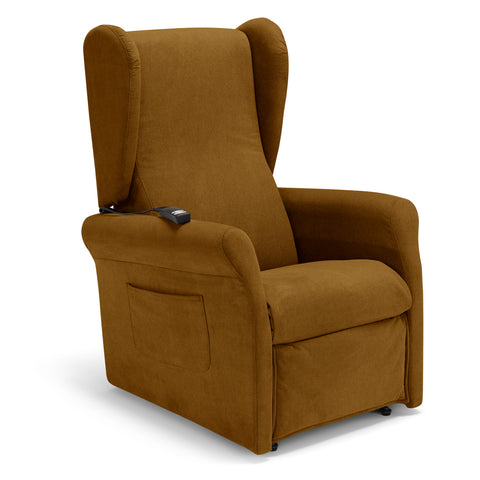 Poltrona elettrica relax 2 motori Pisa Design Bergere con Kit Optional Batteria