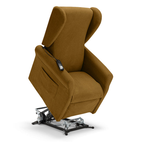 Poltrona elettrica relax 2 motori Pisa Design Bergere con Kit Optional Batteria