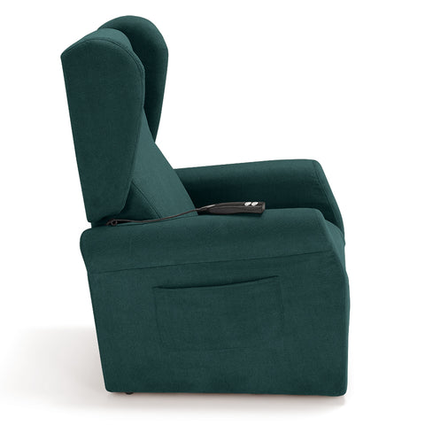 Poltrona elettrica relax 2 motori Pisa Design Bergere con Kit Optional Batteria