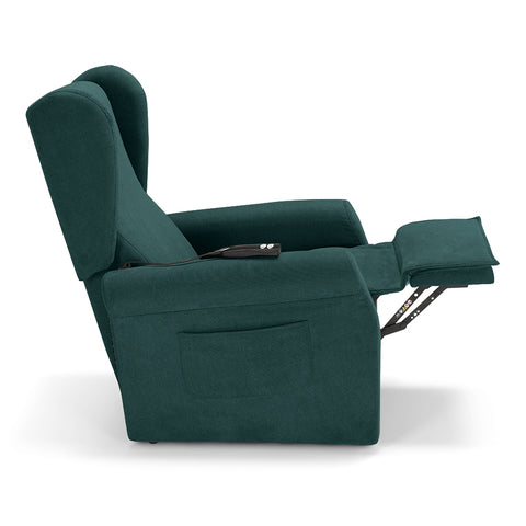 Poltrona elettrica relax 2 motori Pisa Design Bergere con Kit Optional Batteria