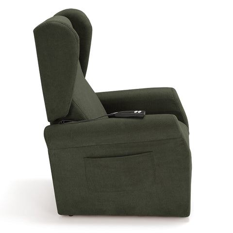 Poltrona elettrica relax 2 motori Pisa Design Bergere con Kit Optional Batteria