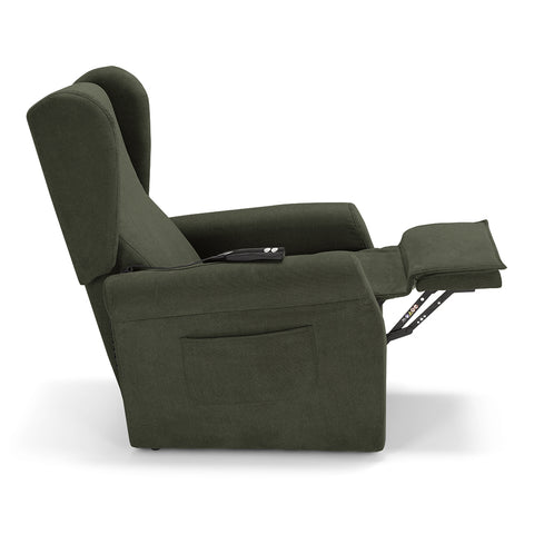 Poltrona elettrica relax 2 motori Pisa Design Bergere con Kit Optional Batteria