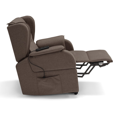 Poltrona elettrica relax 2 motori Berlino con Roller System, Kit Optional Batteria e Kit Optional Tavolino