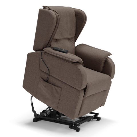 Poltrona elettrica relax 2 motori Berlino con Roller System, Kit Optional Batteria e Kit Optional Tavolino
