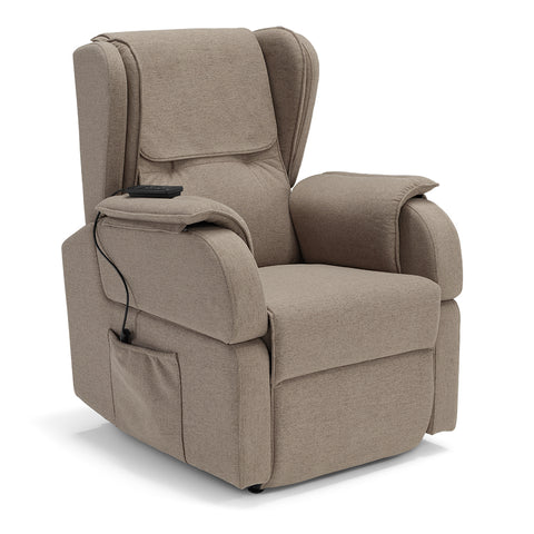 Poltrona elettrica relax 2 motori Berlino con Roller System, Kit Optional Batteria e Kit Optional Tavolino