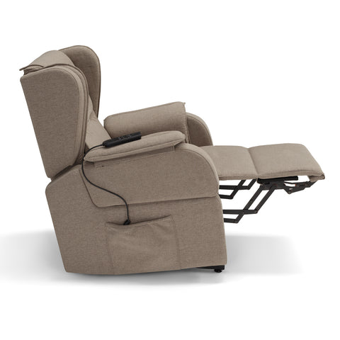 Poltrona elettrica relax 2 motori Berlino con Roller System, Kit Optional Batteria e Kit Optional Tavolino