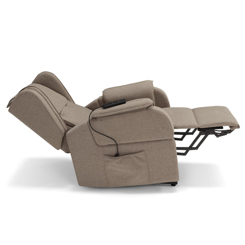 Poltrona elettrica relax 2 motori Berlino con Roller System, Kit Optional Batteria e Kit Optional Tavolino