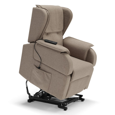 Poltrona elettrica relax 2 motori Berlino con Roller System, Kit Optional Batteria e Kit Optional Tavolino