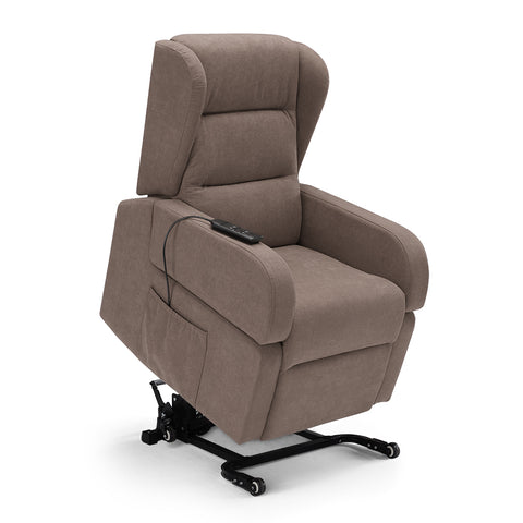 Poltrona relax elettrica con roller system e braccioli estraibili alzapersona