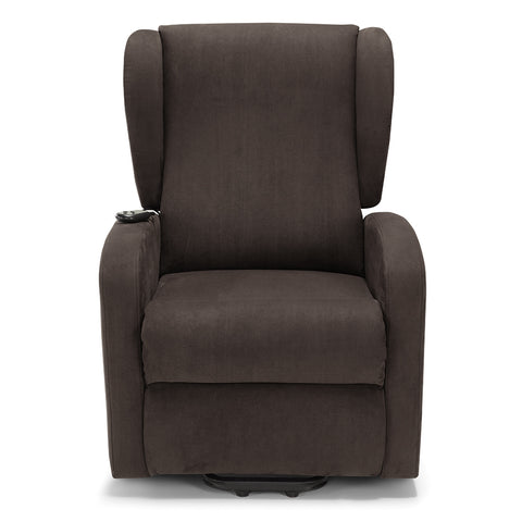 Poltrona elettrica relax 2 motori New Orleans Design Bergere 4 ruote direzionali e Kit Optional Batteria