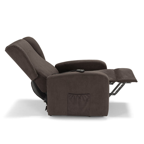 Poltrona elettrica relax 2 motori New Orleans Design Bergere 4 ruote direzionali e Kit Optional Batteria