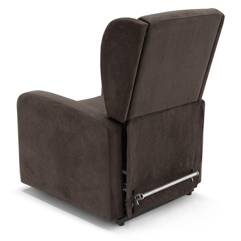 Poltrona elettrica relax 2 motori New Orleans Design Bergere 4 ruote direzionali e Kit Optional Batteria
