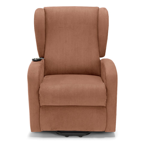 Poltrona elettrica relax 2 motori New Orleans Design Bergere 4 ruote direzionali e Kit Optional Batteria