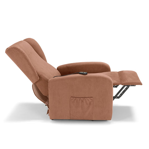 Poltrona elettrica relax 2 motori New Orleans Design Bergere 4 ruote direzionali e Kit Optional Batteria