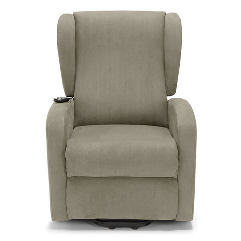 Poltrona elettrica relax 2 motori New Orleans Design Bergere 4 ruote direzionali e Kit Optional Batteria