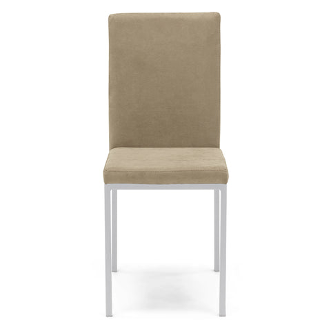 Sedia imbottita LICYA PLUS per sala da pranzo in tessuto scamosciato Design moderno