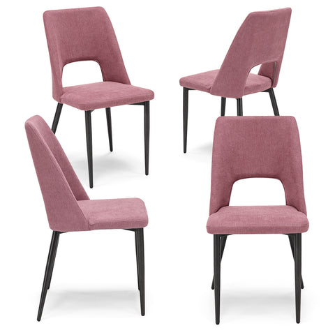 Sedia imbottita RAFF per sala da pranzo in tessuto morbido al tatto Design moderno