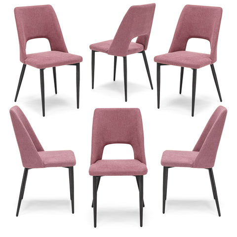 Sedia imbottita RAFF per sala da pranzo in tessuto morbido al tatto Design moderno