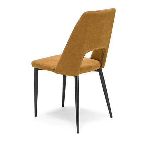 Sedia imbottita RAFF per sala da pranzo in tessuto morbido al tatto Design moderno