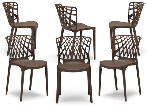Sedia in polipropilene Arko impilabile Design moderno da Interno/Esterno