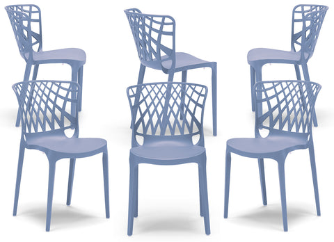 Sedia in polipropilene Arko impilabile Design moderno da Interno/Esterno