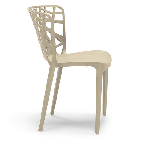 Sedia in polipropilene Arko impilabile Design moderno da Interno/Esterno