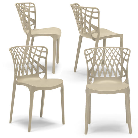 Sedia in polipropilene Arko impilabile Design moderno da Interno/Esterno