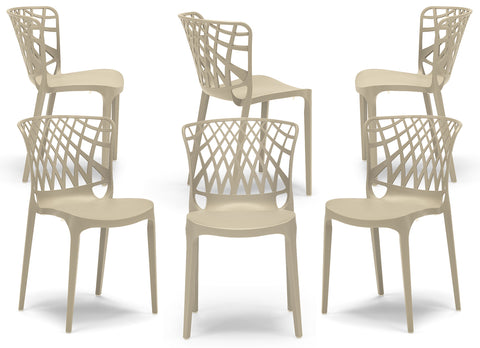 Sedia in polipropilene Arko impilabile Design moderno da Interno/Esterno