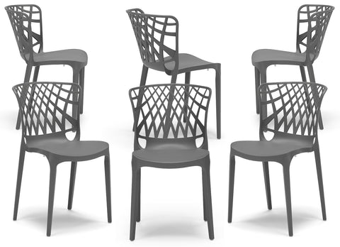 Sedia in polipropilene Arko impilabile Design moderno da Interno/Esterno