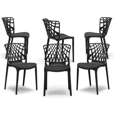 Sedia in polipropilene Arko impilabile Design moderno da Interno/Esterno