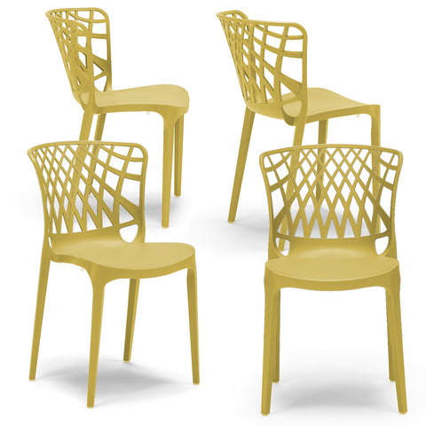 Sedia in polipropilene Arko impilabile Design moderno da Interno/Esterno